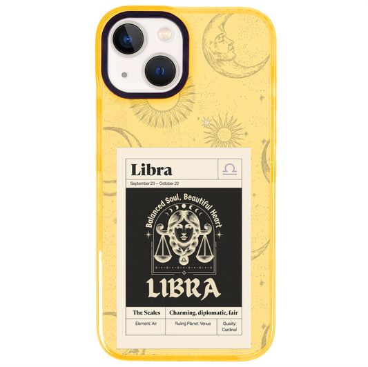 iPhone 15 Terazi Burcu Sticker Mode Telefon Kılıfı - Mango