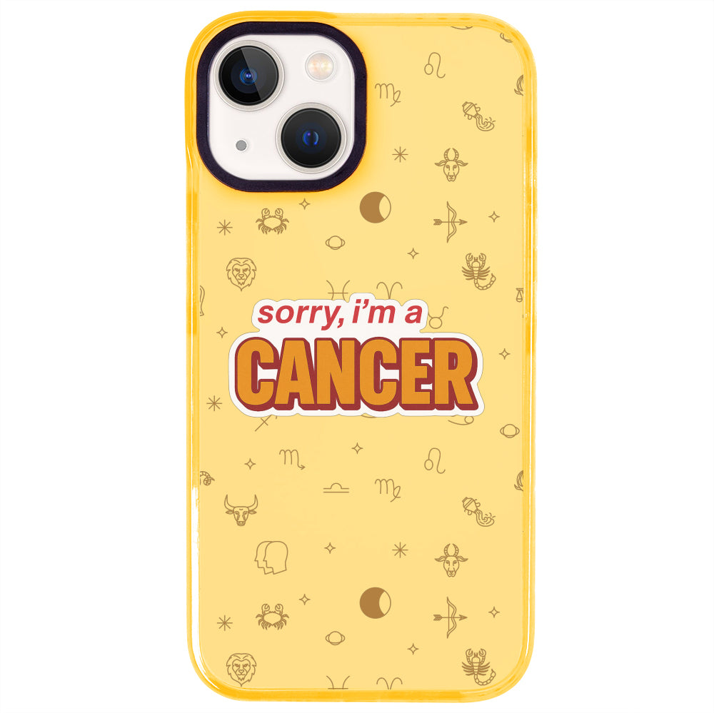 iPhone 15 Yengeç Burcu Sorry Zodiac Telefon Kılıfı - Mango