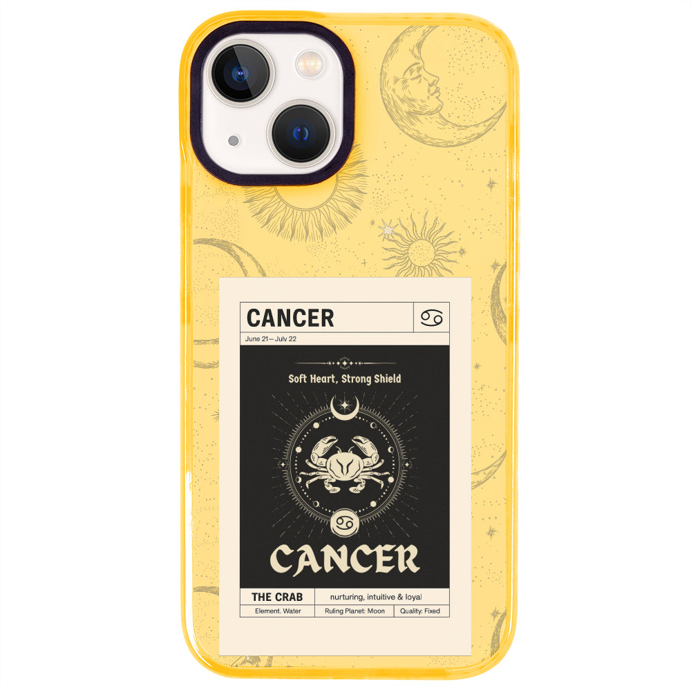 iPhone 15 Yengeç Burcu Sticker Mode Telefon Kılıfı - Mango