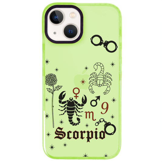 iPhone 15 Akrep Burcu The Emperor Telefon Kılıfı - Yeşil