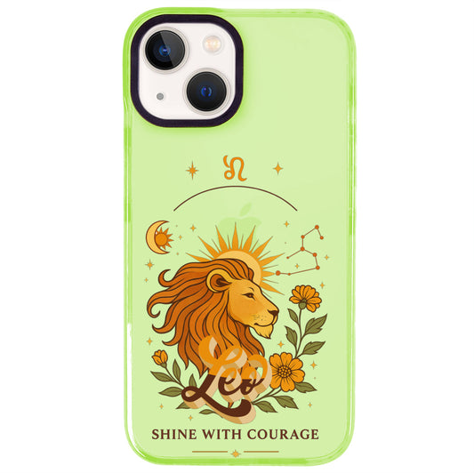 iPhone 15 Aslan Burcu Way of Aries Telefon Kılıfı - Yeşil