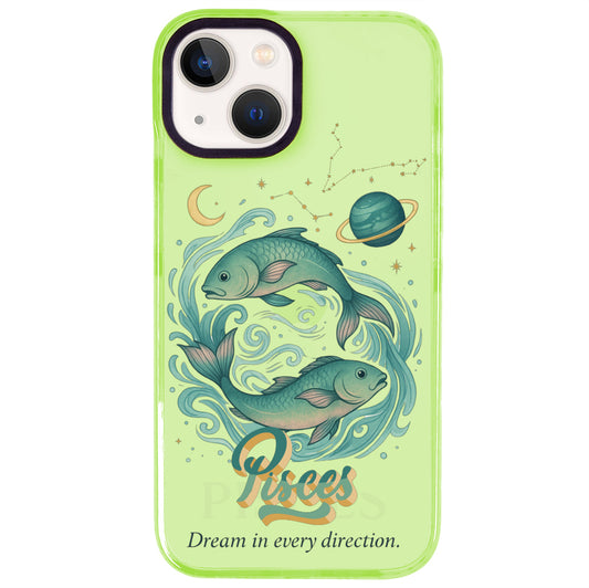 iPhone 15 Balık Burcu Way of Aries Telefon Kılıfı - Yeşil