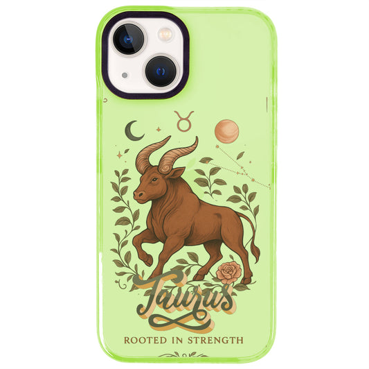 iPhone 15 Boğa Burcu Way of Aries Telefon Kılıfı - Yeşil