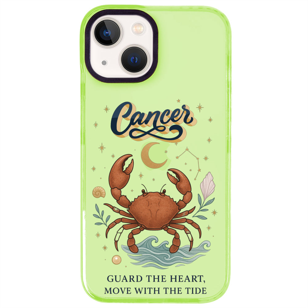 iPhone 15 Yengeç Burcu Way of Aries Telefon Kılıfı - Yeşil