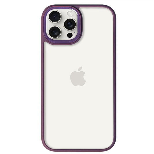iPhone 15 Pro Max Renkli Lux Basic Mor Telefon Kılıfı