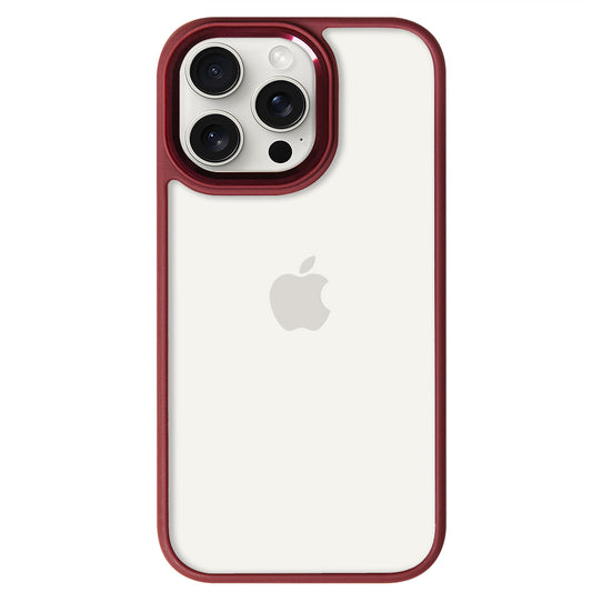 iPhone 15 Pro Renkli Lux Basic Kırmızı Telefon Kılıfı