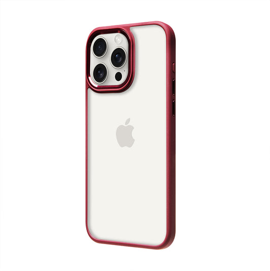 iPhone 15 Pro Max Renkli Lux Basic Kırmızı Telefon Kılıfı