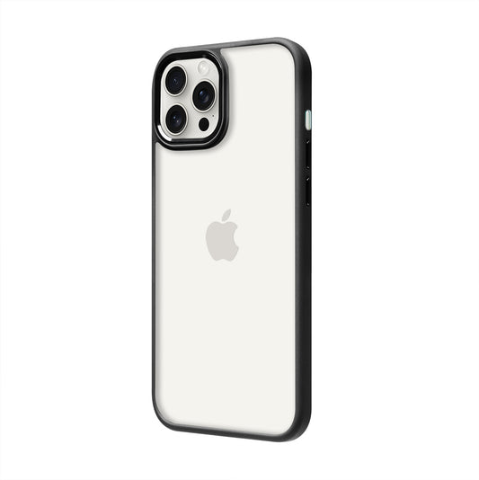 iPhone 15 Pro Max Renkli Lux Basic Siyah Telefon Kılıfı