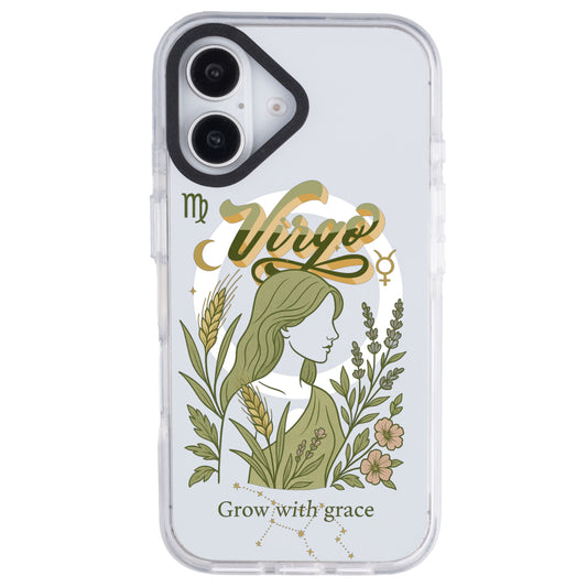 iPhone 16 Başak Burcu Way of Aries Telefon Kılıfı - Beyaz