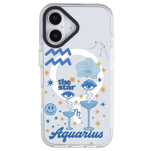 iPhone 16 Kova Burcu The Emperor Telefon Kılıfı - Beyaz