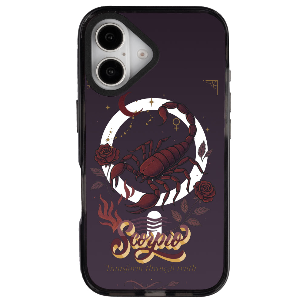 iPhone 16 Akrep Burcu Way of Aries Telefon Kılıfı - Cool Black