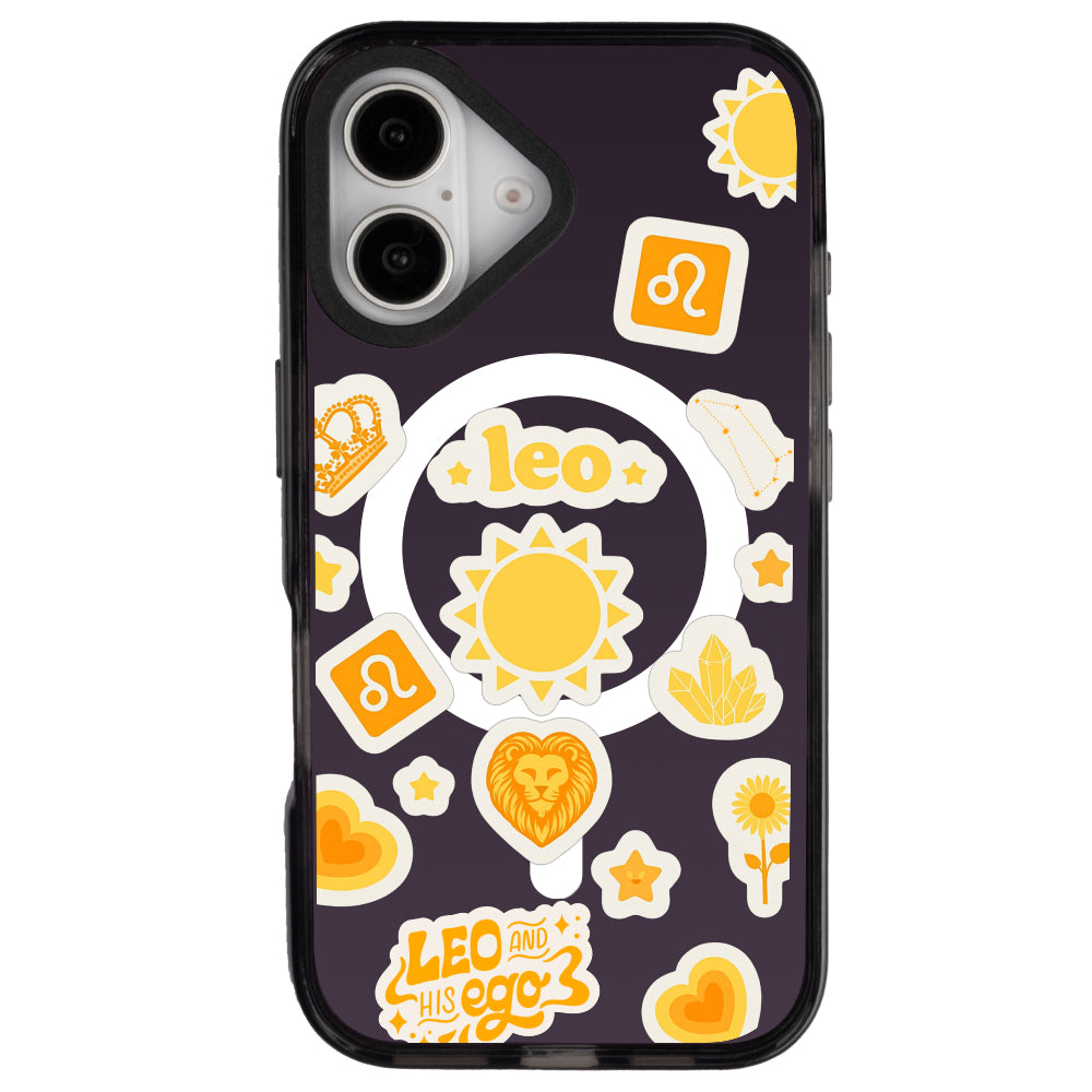 iPhone 16 Aslan Burcu Sweet Rules Telefon Kılıfı - Cool Black