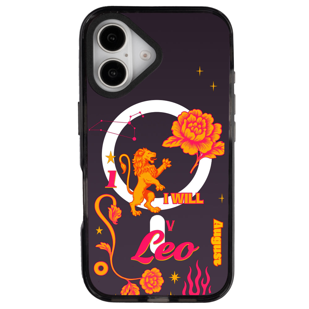iPhone 16 Aslan Burcu The Emperor Telefon Kılıfı - Cool Black