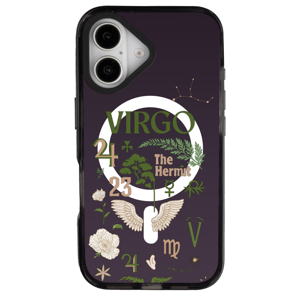 iPhone 16 Başak Burcu The Emperor Telefon Kılıfı - Cool Black