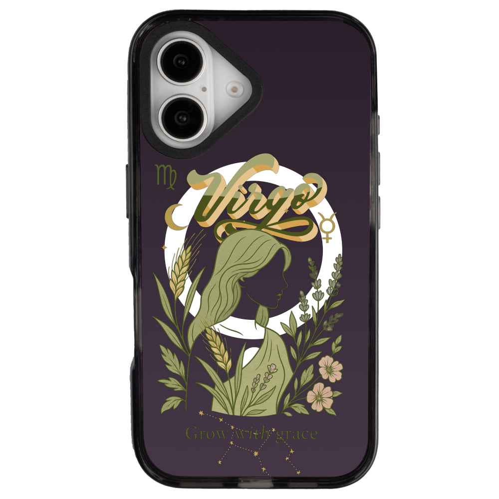 iPhone 16 Başak Burcu Way of Aries Telefon Kılıfı - Cool Black