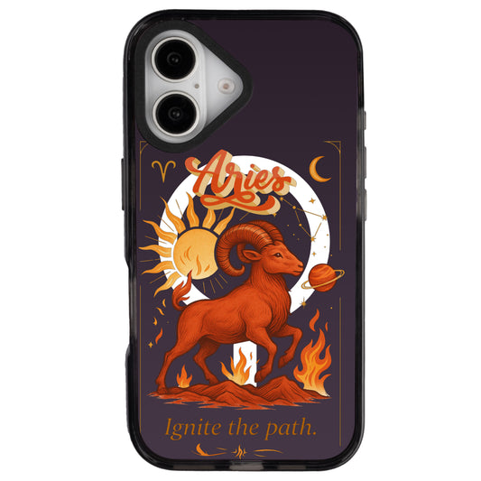 iPhone 16 Koç Burcu Way of Aries Telefon Kılıfı - Cool Black