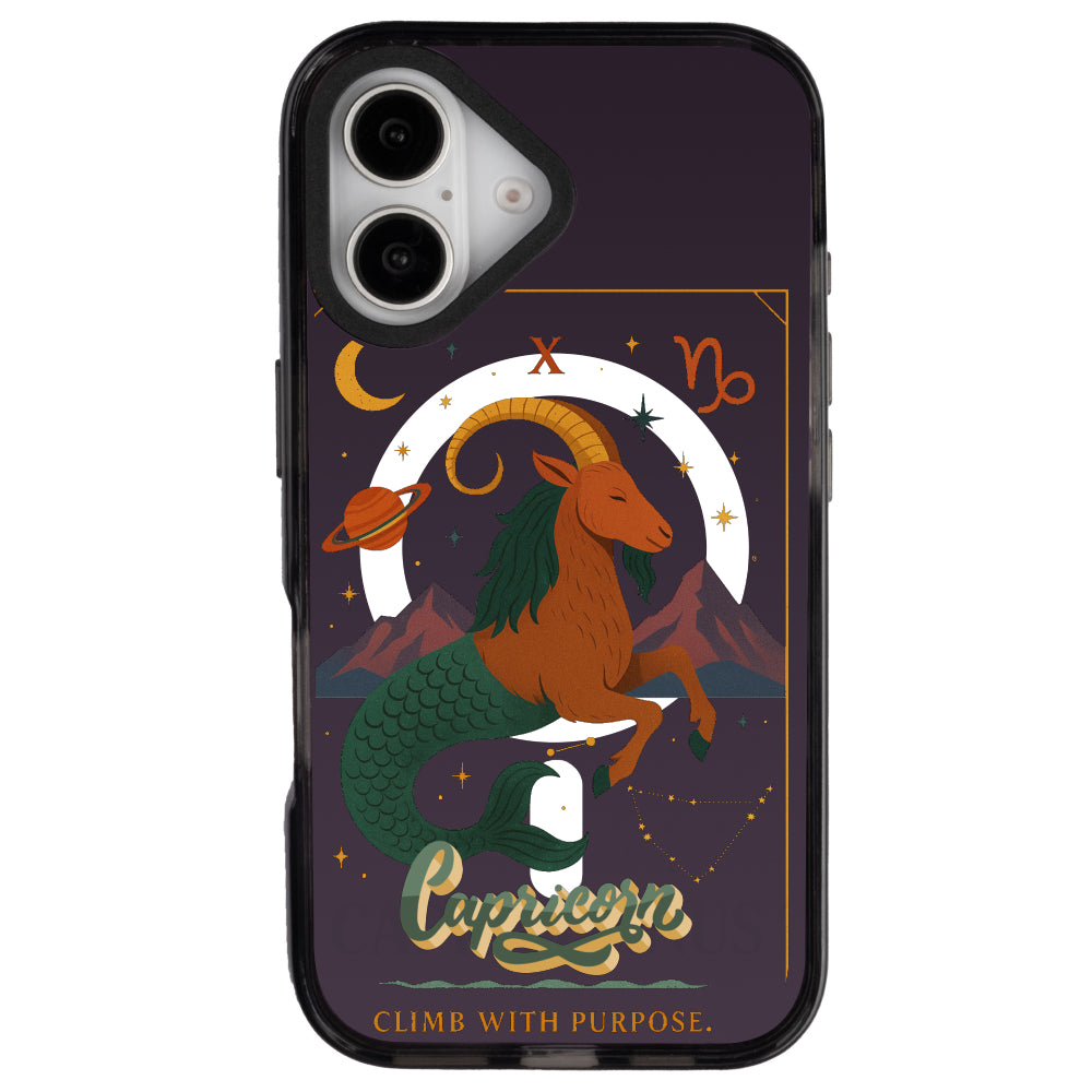 iPhone 16 Oğlak Burcu Way of Aries Telefon Kılıfı - Cool Black