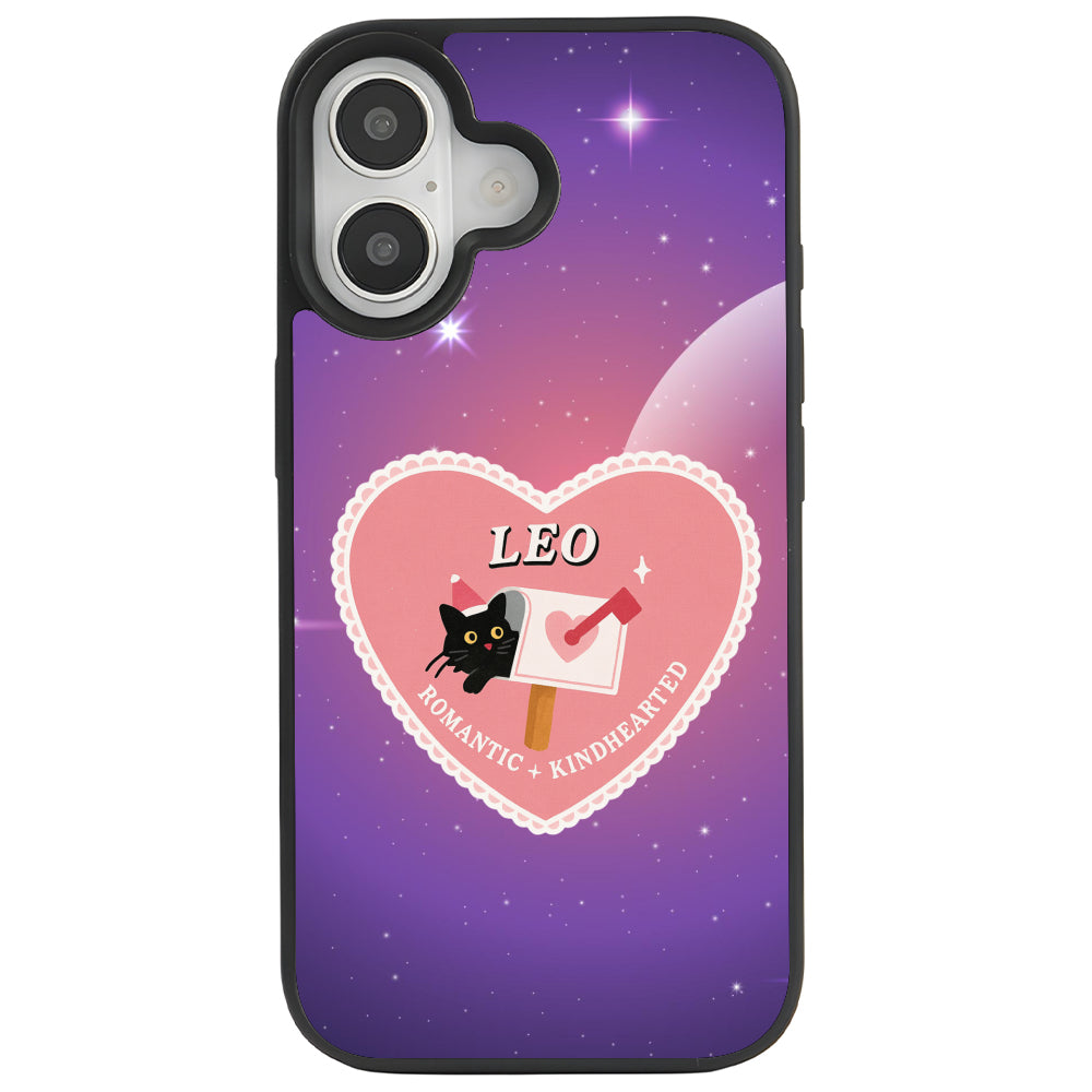 iPhone 16 Plus Aslan Burcu Heart In Stars Telefon Kılıfı - Popsoketsiz