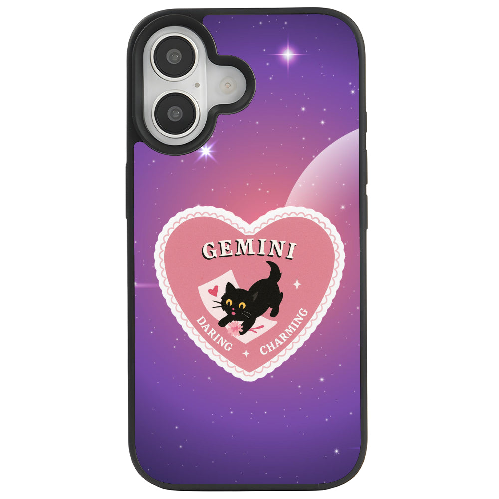 iPhone 16 Plus İkizler Burcu Heart In Stars Telefon Kılıfı - Popsoketsiz