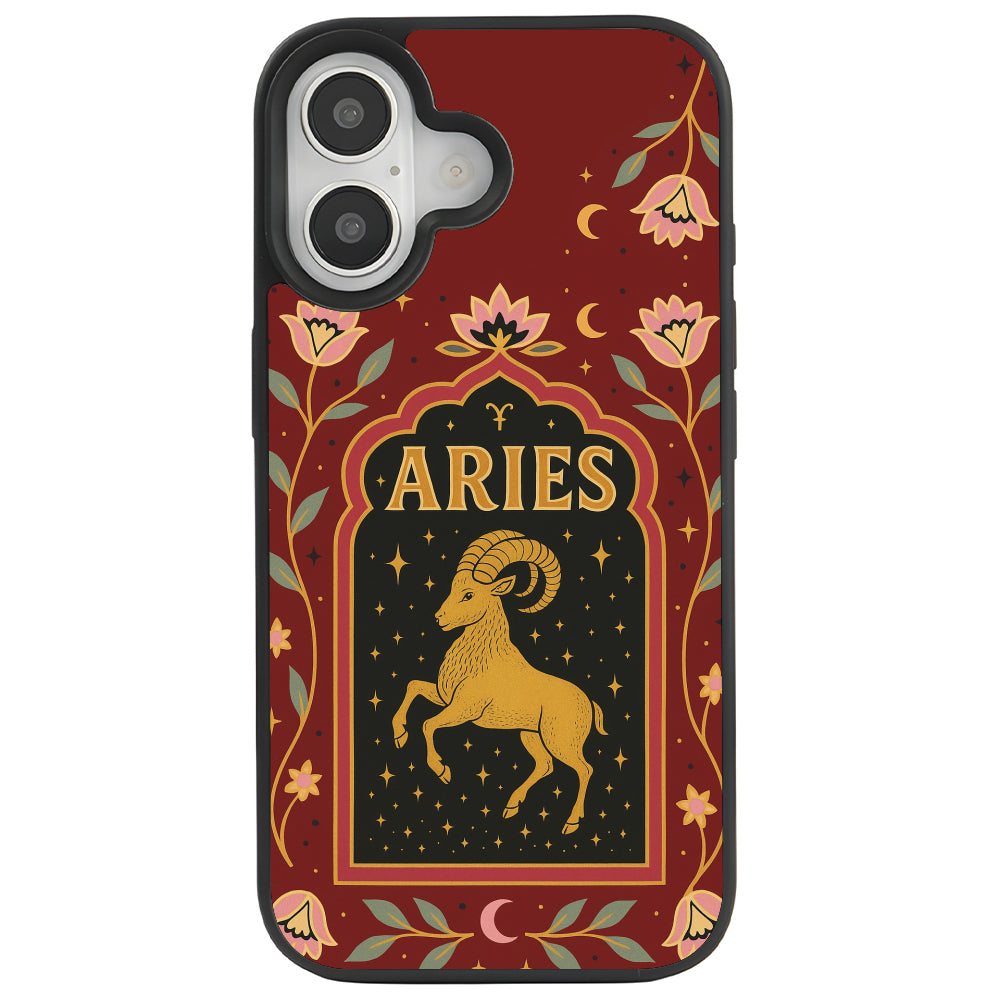 iPhone 16 Plus Koç Burcu Night Stars Telefon Kılıfı - Popsoketsiz