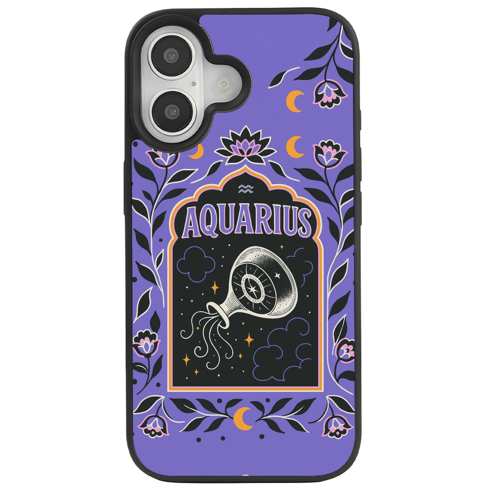 iPhone 16 Plus Kova Burcu Night Stars Telefon Kılıfı - Popsoketsiz