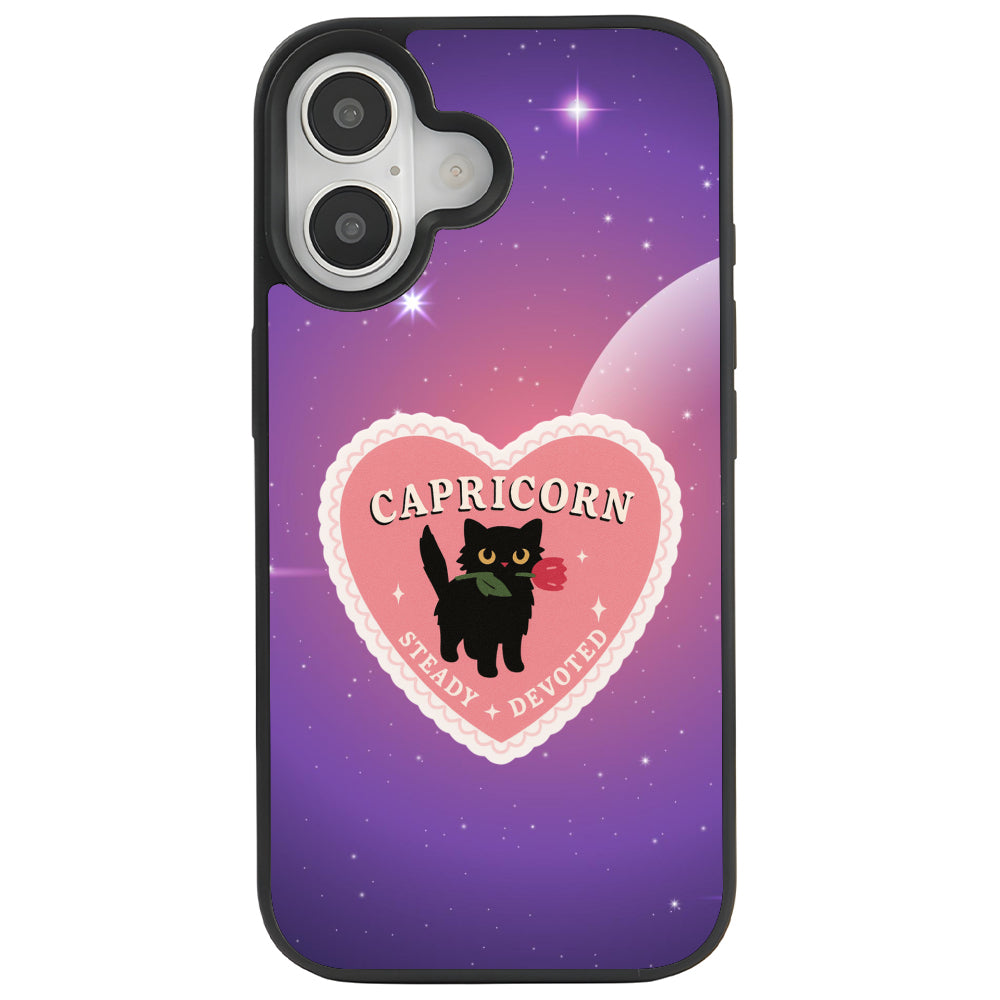 iPhone 16 Plus Oğlak Burcu Heart In Stars Telefon Kılıfı - Popsoketsiz