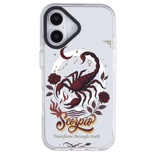 iPhone 16 Plus Akrep Burcu Way of Aries Telefon Kılıfı - Beyaz