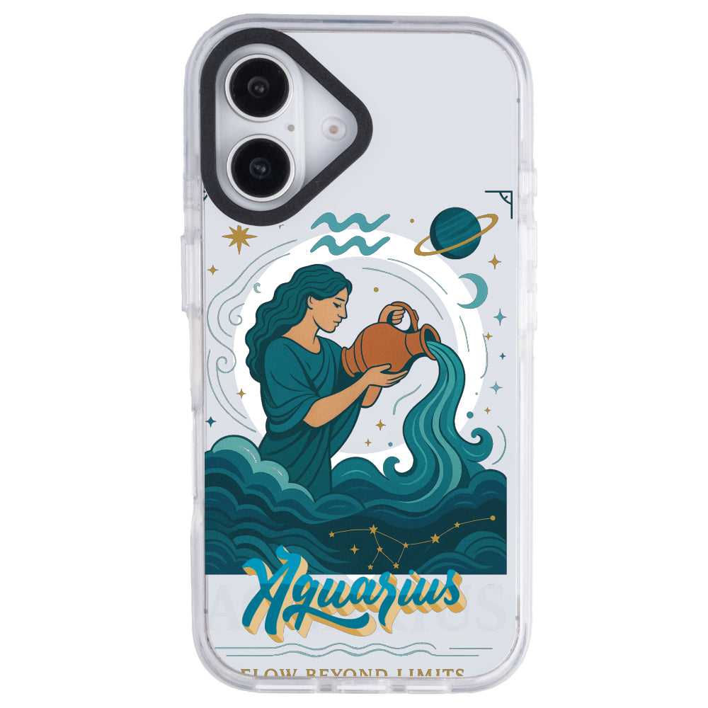iPhone 16 Plus Kova Burcu Way of Aries Telefon Kılıfı - Beyaz
