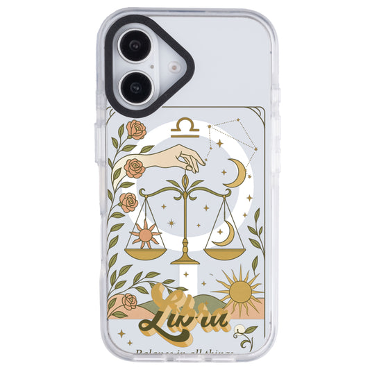 iPhone 16 Plus Terazi Burcu Way of Aries Telefon Kılıfı - Beyaz