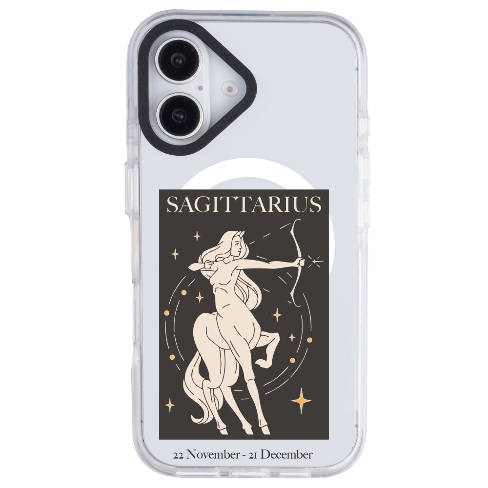 iPhone 16 Plus Yay Burcu History of Zodiac Telefon Kılıfı - Beyaz