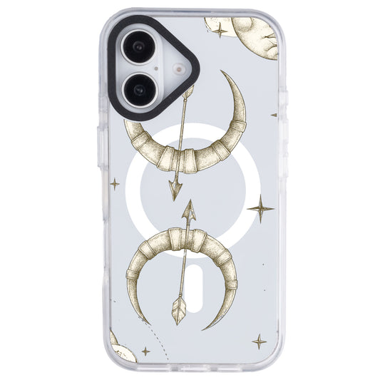 iPhone 16 Plus Yay Burcu Soft Stars Telefon Kılıfı - Beyaz