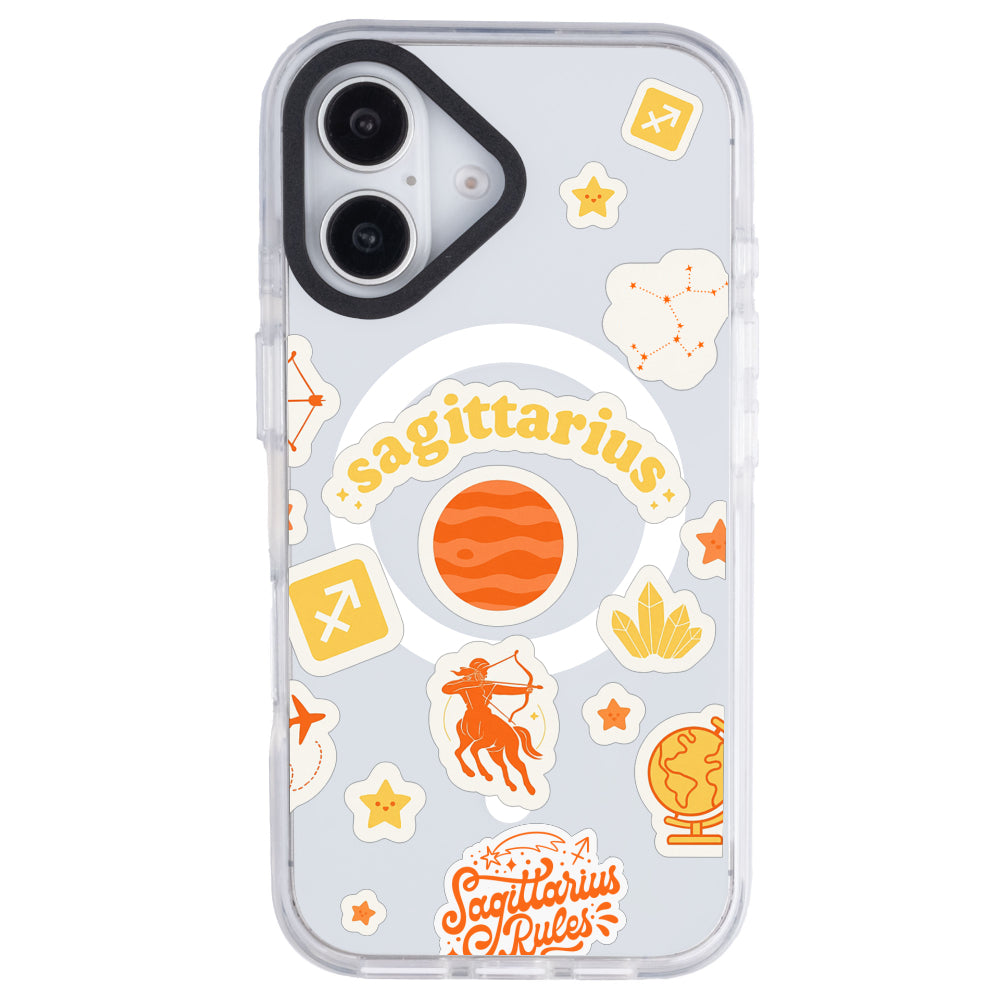 iPhone 16 Plus Yay Burcu Sweet Rules Telefon Kılıfı - Beyaz