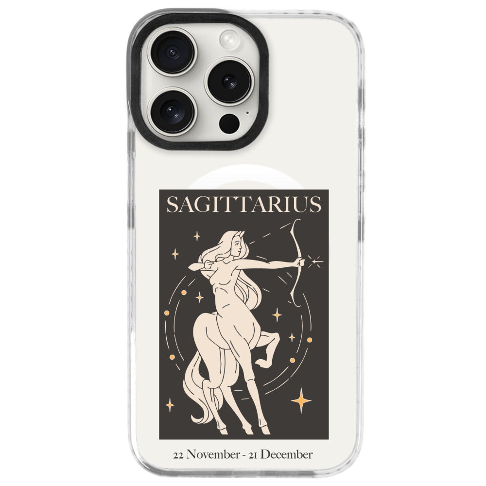 iPhone 16 Pro Max Yay Burcu History of Zodiac Telefon Kılıfı - Beyaz