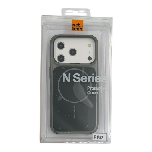 Apple iPhone 17 Pro Max Lansman Şeffaf Magsafe Telefon Kılıfı Siyah