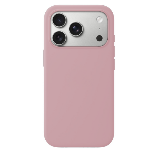 iPhone 17 Pro Gizli Magsafeli Vegan Deri Telefon Kılıfı - Pembe