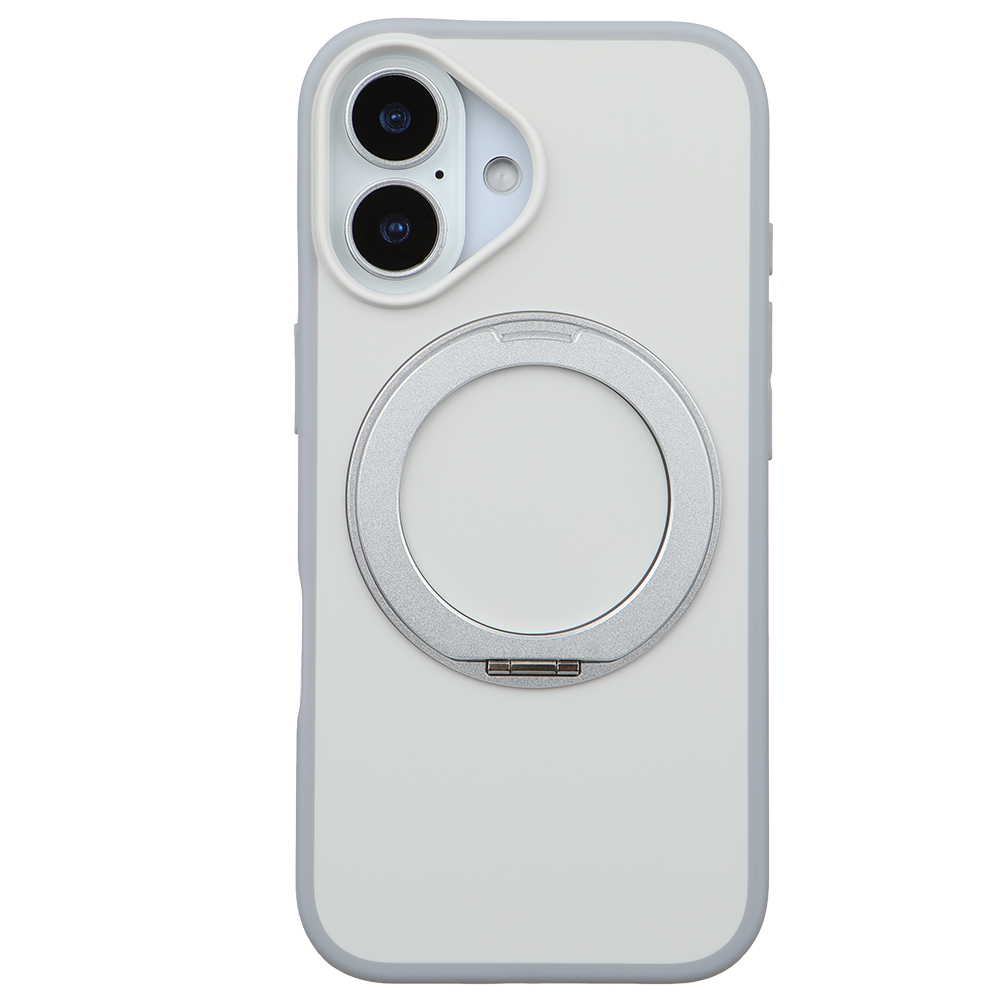Apple iPhone 16 Magsafe Premium Standlı Fonksiyonel Telefon Kılıfı Beyaz