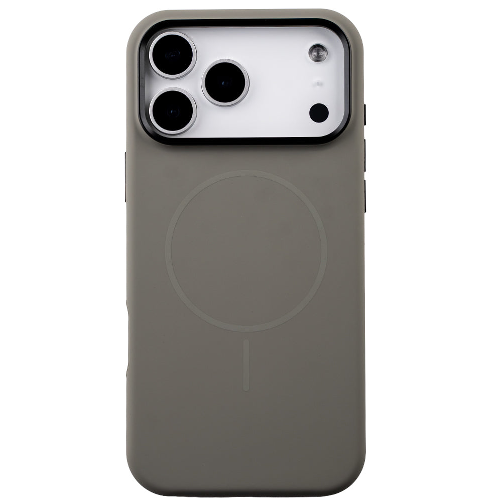 Apple iPhone 17 Pro Max Style Magsafe Telefon Kılıfı Gri