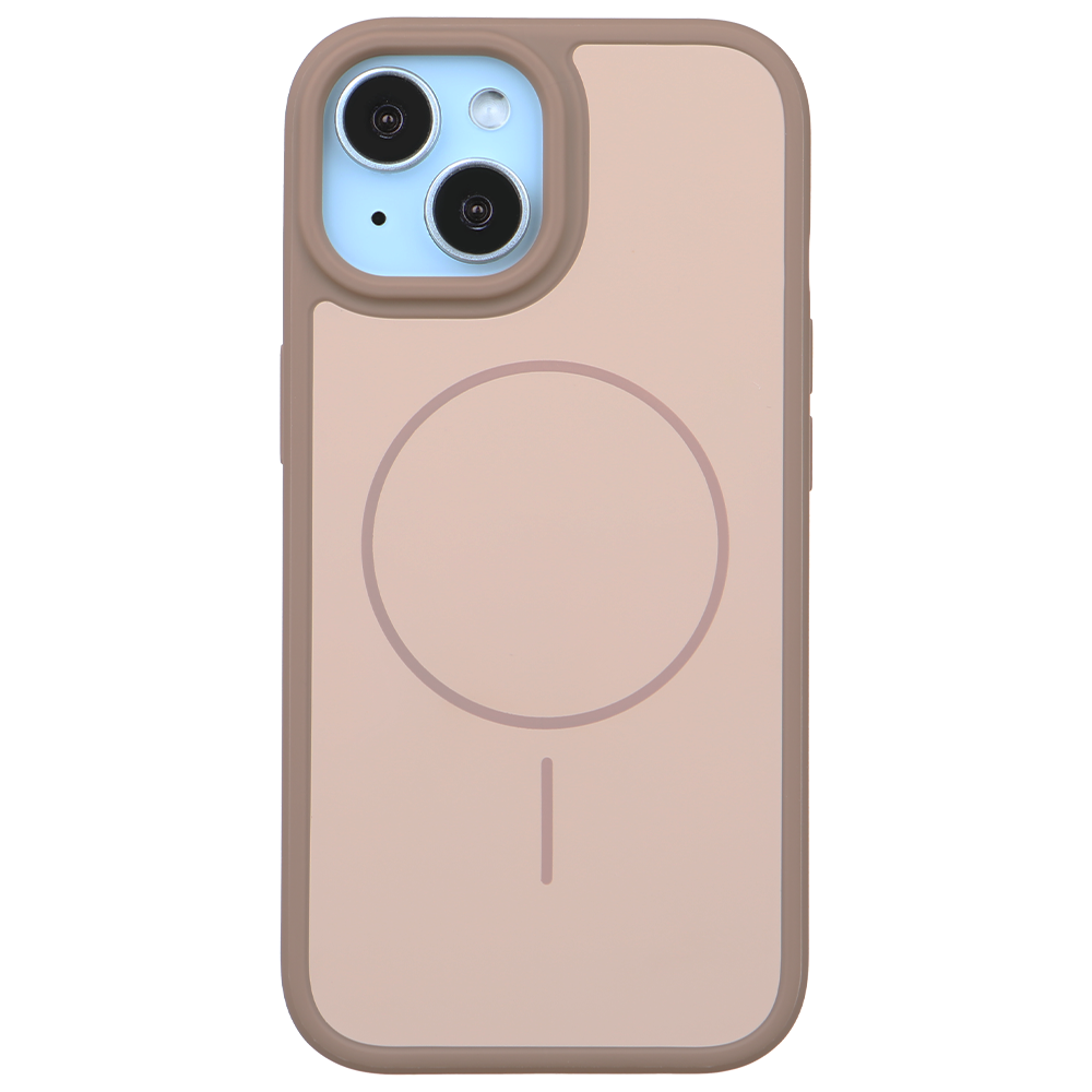 iPhone 15 Plus Neva Magsafe Telefon Kılıfı Kahve