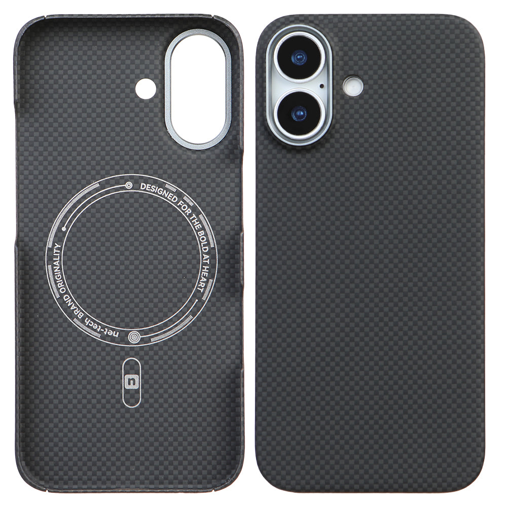 iPhone 16 Kevlar Nettech Magsafe Koyu Telefon Kılıfı