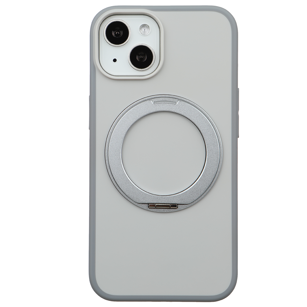 Apple iPhone 15 Magsafe Premium Standlı Fonksiyonel Telefon Kılıfı Beyaz