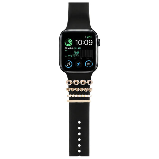 Apple Watch Charm Hearted Kordon Aksesuarı