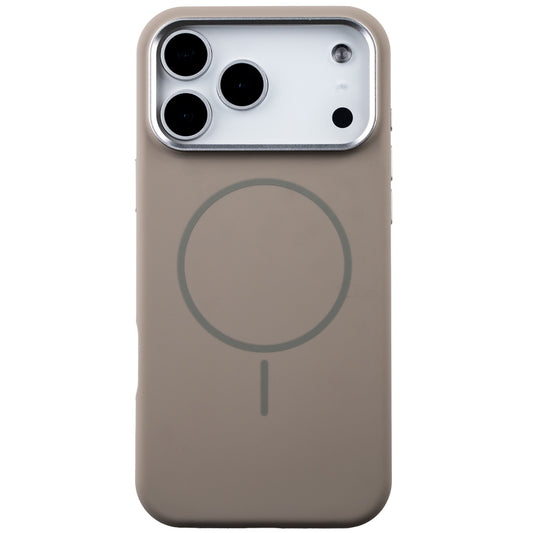 Apple iPhone 17 Pro Style Magsafe Telefon Kılıfı Kahve