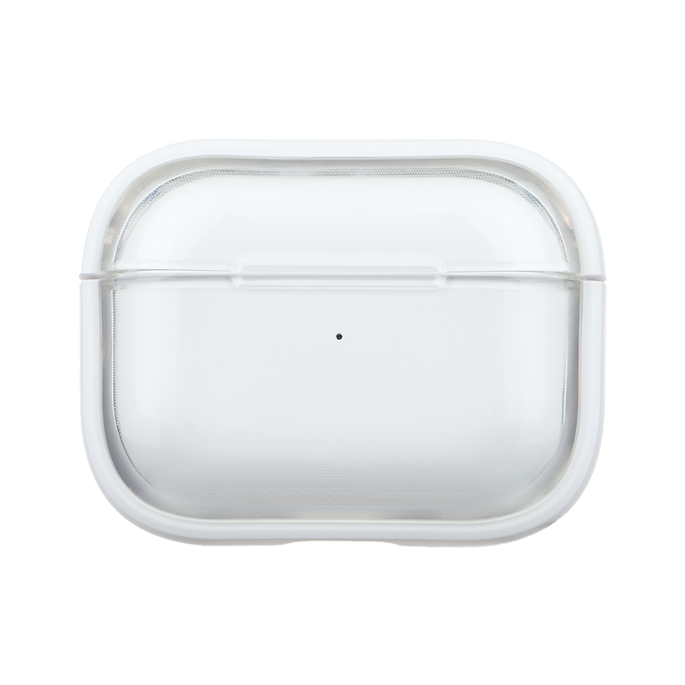 Apple Airpods Uyumlu Stand Özellikli Şeffaf Kulaklık Kılıfı Beyaz