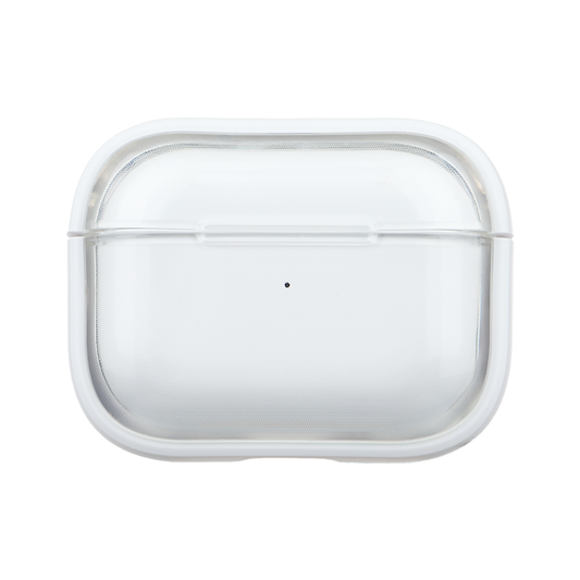 Apple Airpods Uyumlu Stand Özellikli Şeffaf Kulaklık Kılıfı Beyaz