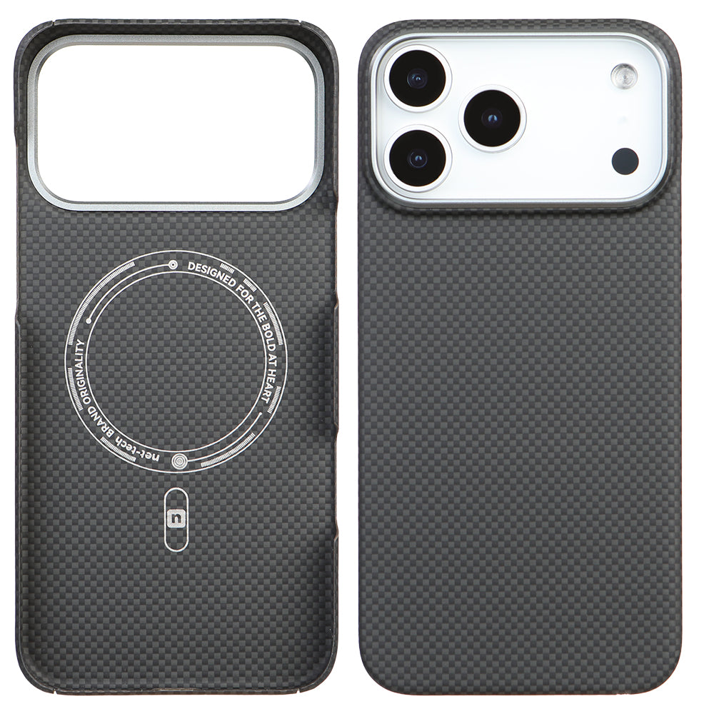 iPhone 17 Pro Kevlar Nettech Magsafe Koyu Telefon Kılıfı
