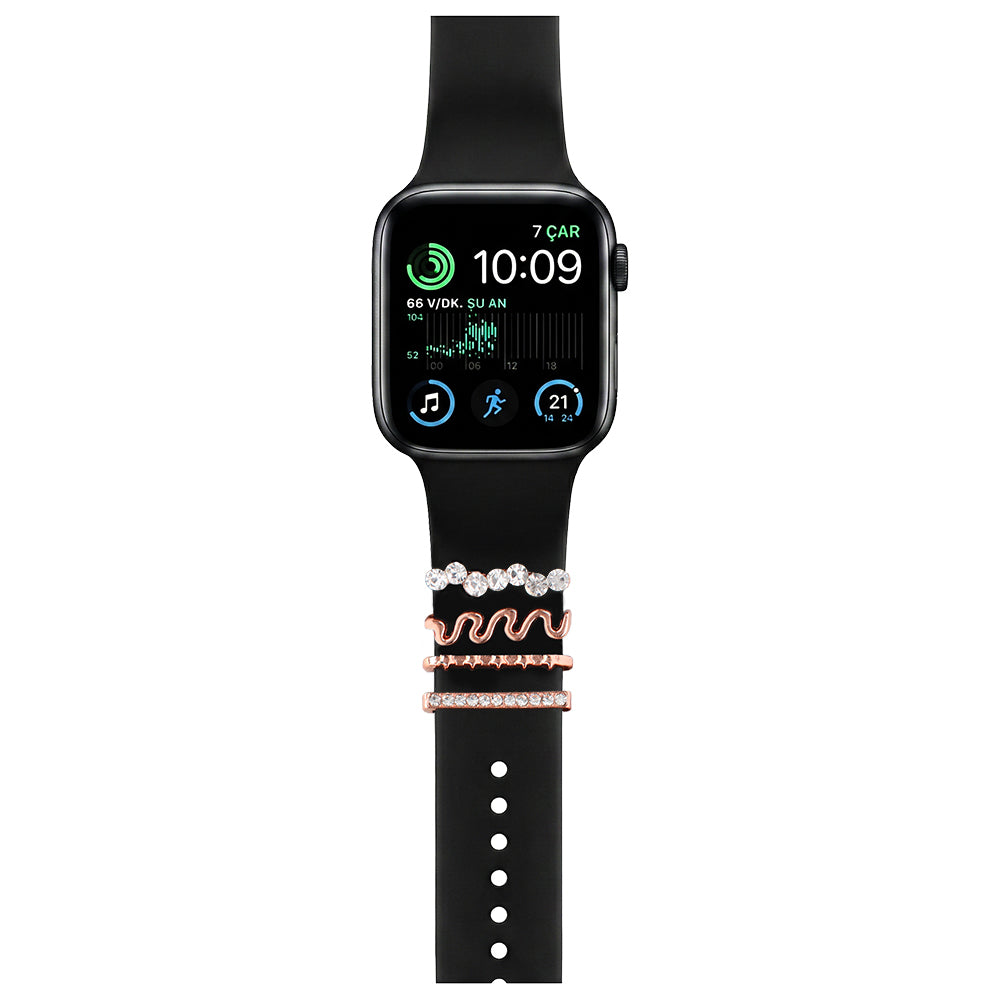 Apple Watch Charm Diamond Snake Kordon Aksesuarı