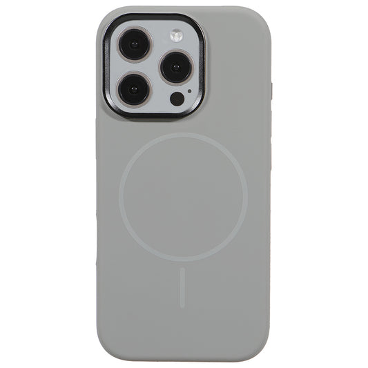 Apple iPhone 16 Pro Max Style Magsafe Telefon Kılıfı Gri