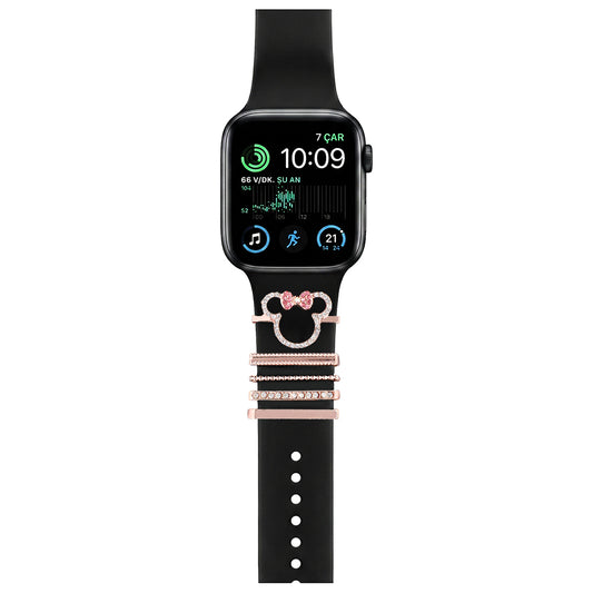 Apple Watch Charm Diamond Ayıcık Kordon Aksesuarı