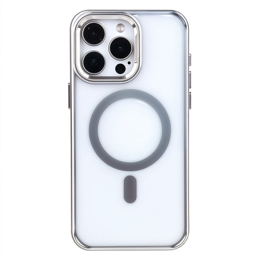 iPhone 15 Pro Max Kamera Standlı Magsafe Telefon Kılıfı Gri