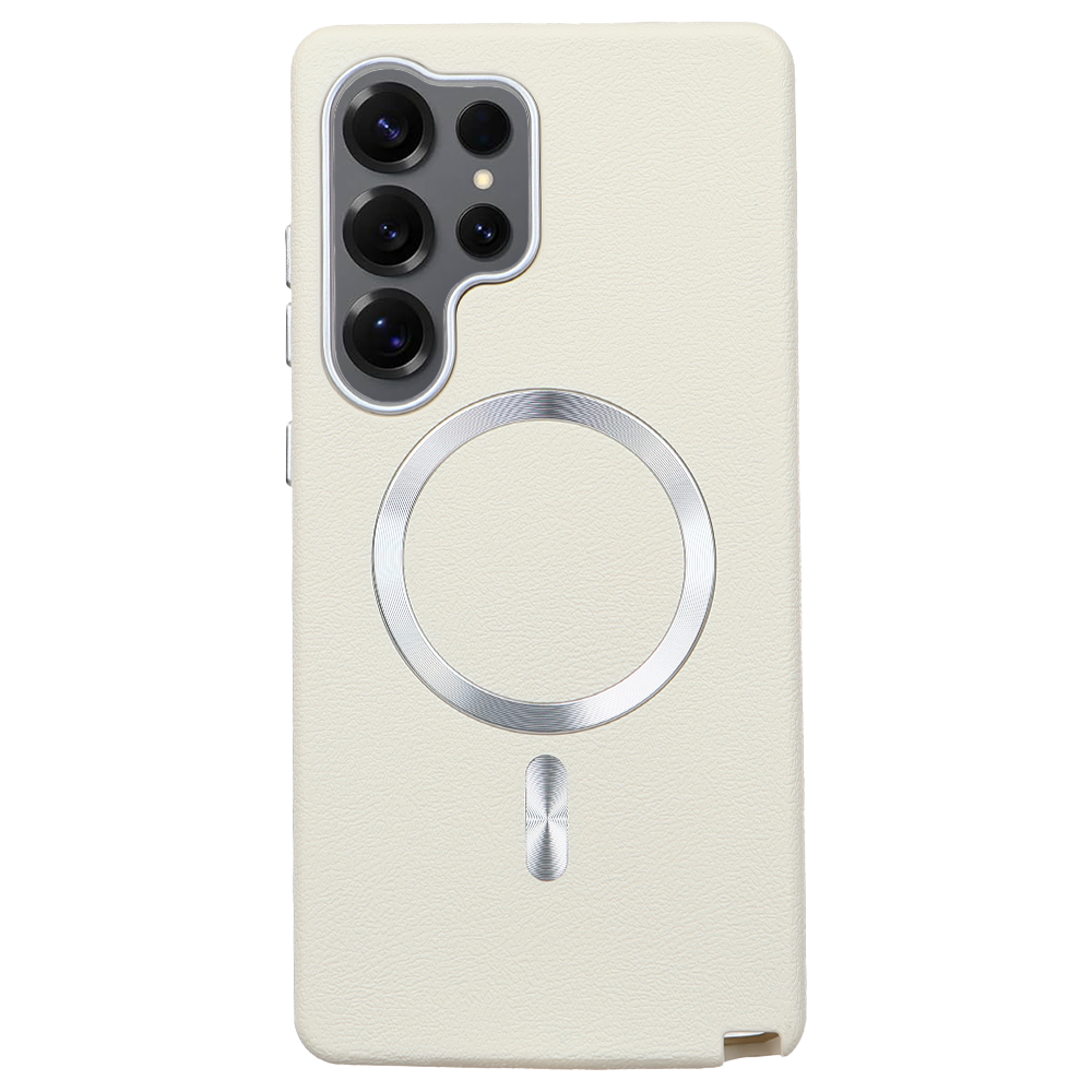 Samsung S25 Ultra Solid Magsafe Telefon Kılıfı Krem